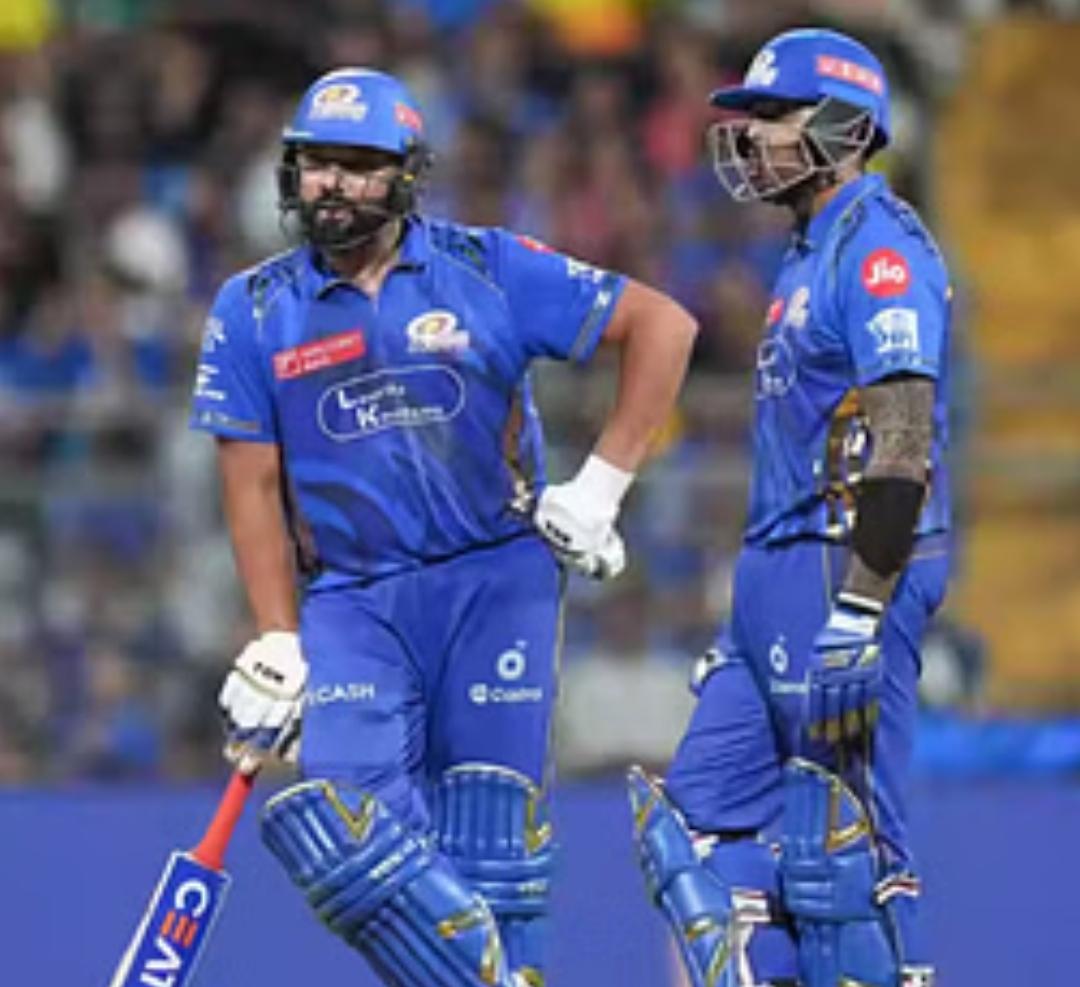 You are currently viewing विकेट्सच्या बाबतीत मुंबईचा दुसरा सर्वात मोठा विजय; रोहित-सूर्यकुमारने मुंबईसाठी केली सर्वात मोठी भागीदारी