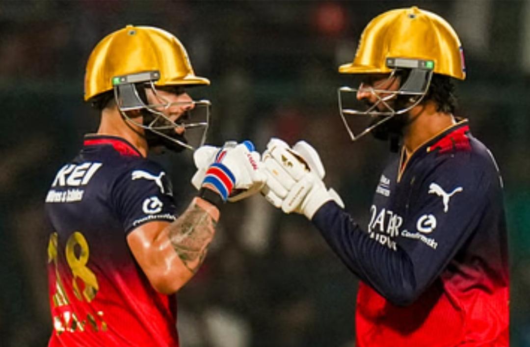 You are currently viewing घराबाहेर सहाव्या विजयासह आरसीबी अव्वल स्थानावर; विराट-पंड्या यांच्यात चौथ्या विकेटसाठी विक्रमी भागीदारी