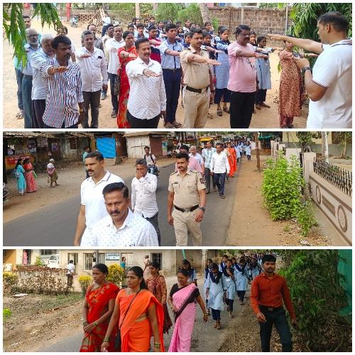 You are currently viewing सिंधुदुर्ग जिल्हा पोलिसांच्या वतीने मळगाव येथे ड्रग्स विरोधी मोहिमेंतर्गत जनजागृतीसाठी प्रभात फेरीचे आयोजन