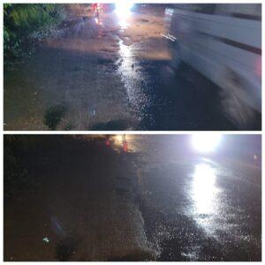 Read more about the article मळगाव घाटात पावसामुळे वाहतूक विस्कळीत; ठाकरे गट आक्रमक, बांधकाम खात्यावर खापर