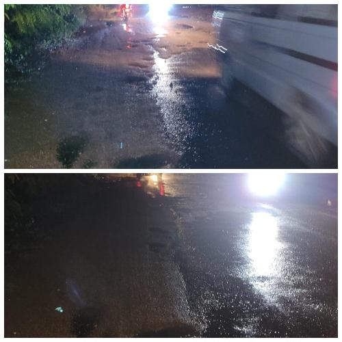 You are currently viewing मळगाव घाटात पावसामुळे वाहतूक विस्कळीत; ठाकरे गट आक्रमक, बांधकाम खात्यावर खापर