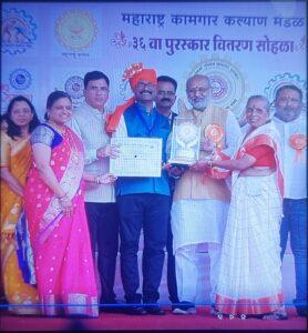Read more about the article विश्वकर्मा गुणवंत कामगार पुरस्काराने एकनाथ उगले सन्मानित