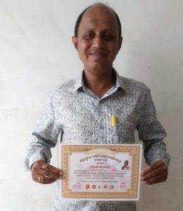 Read more about the article चंद्र गुप्त मौर्य महोत्सवात संजय निकम यांचा मातृभूमि सेवा सन्मान देऊन गौरव