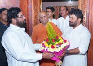 Read more about the article शिवसेना नेते दिनेश गावडे यांनी घेतली उपमुख्यमंत्री एकनाथ शिंदे यांची कोल्हापुरात भेट