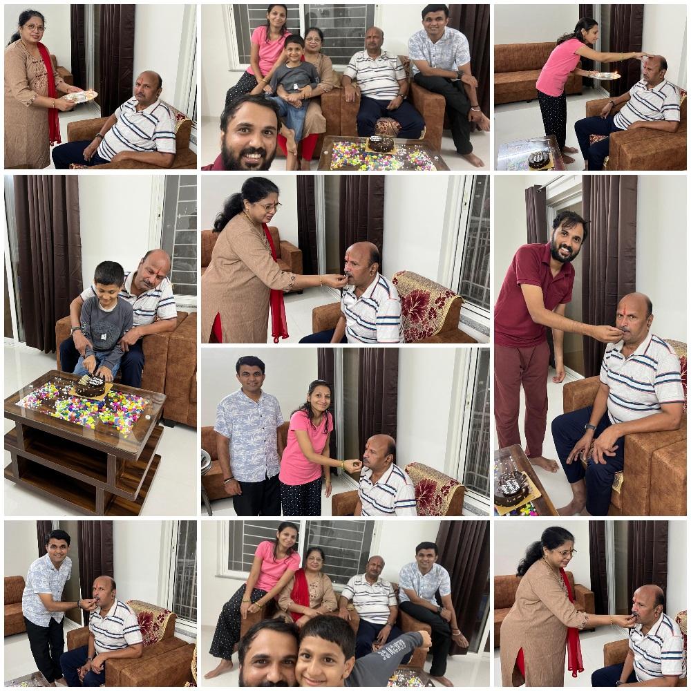 You are currently viewing अजित नाडकर्णी यांनी वाढदिवस कुटुंबीयांन सोबत केला साजरा