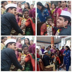 Read more about the article आई वडिलांचे छत्र हरपलेल्या माणगावच्या दिव्यांग भगिनी रेश्मा संभाजी कदम विवाह बंधनात