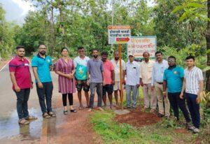 Read more about the article होडावडे येथील होडावडे चावडी या ऐतिहासिक ठिकाणी मार्गदर्शक फलकांचे अनावरण