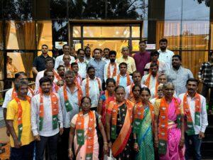 Read more about the article पाटगाव परिसरातील सहकारातील कार्यकर्ते, पदाधिकाऱ्यांचा भाजपात पक्षप्रवेश