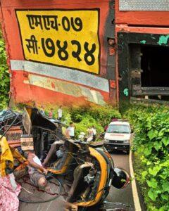 Read more about the article नारिंग्रे येथे रिक्षा आणि एसटी बस यांच्यात भीषण अपघात