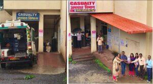 Read more about the article सौ. सेजल संदीप कोटकर यांनी स्वखर्चाने उपजिल्हा रुग्णालय विभाग कडील शेड उभारली.