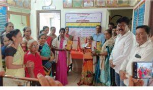 Read more about the article अणसूर ग्रामपंचायत तर्फे गावात उत्कृष्ट काम केलेल्या महिलांचा सन्मान…