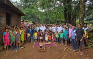 Read more about the article चौकुळ म्हाराठी बेरडकीवाडी येथील रस्त्याच्या कामाचे संदीप गावडे यांच्या हस्ते भूमिपूजन