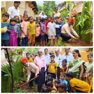 Read more about the article मुख्याध्यापक शांताराम असनकर यांनी वृक्षारोपण करुन साजरा केला‌ वाढदिवस
