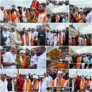 Read more about the article मंत्री नितेश राणे यांनी केली पंढरपूरची पायीवारी.