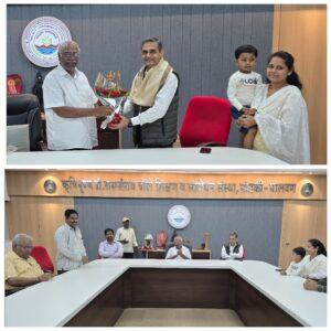 Read more about the article डॉ. बाळासाहेब सावंत कोकण कृषी विद्यापीठ दापोलीचे नवनिर्वाचित कुलसचिव डॉ. संतोष सावर्डेकर यांची गोविंदरावजी निकम कृषी महाविद्यालय व जिजामाता महिला कृषी महाविद्यालय मांडकी-पालवण येथे सदिच्छा भेट