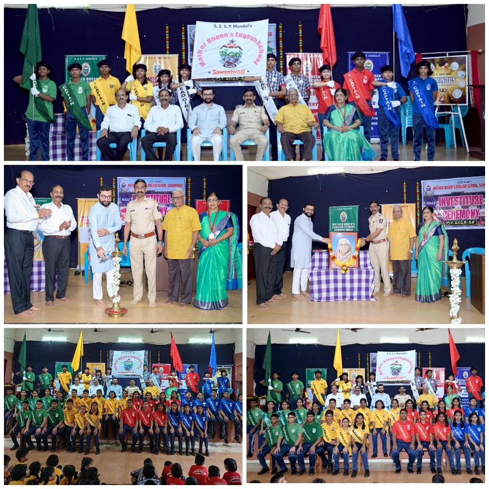 You are currently viewing मदर क्वीन्स इंग्लिश स्कूलमध्ये ‘इन्वेस्टीचर सेरेमनीचे’ शिस्तबद्ध आयोजन