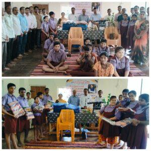 Read more about the article विनोदजी तावडे यांच्या वाढदिवसानिमित्त करंजे प्रशालेला शैक्षणिक साहित्याचे वाटप