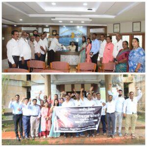 Read more about the article कृषीमंत्री कोकाटे यांच्या निषेधात राष्ट्रवादी कॉंग्रेस ची जिल्हाधिकारी कार्यालयाबाहेर जोरदार घोषणाबाजी…