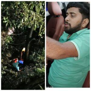 Read more about the article झाराप-पत्रादेवी बायपासवर अज्ञात वाहनाच्या धडकेत दुचाकीस्वार खाईत कोसळून गंभीर जखमी