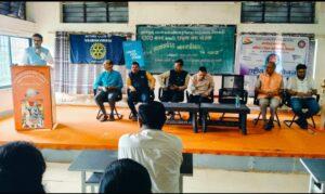 Read more about the article “नको नशा, हवी दिशा” अभियानांतर्गत वैभववाडी महाविद्यालयात पहिले व्याख्यान संपन्न. ॲड. राजीव बिले यांचे मार्गदर्शन