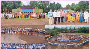 Read more about the article कासार्डे माध्यमिक विद्यालयातील विद्यार्थ्यांनी आषाढी वारीचे औचित्य साधून सादर केला ‘रिंगण सोहळा’