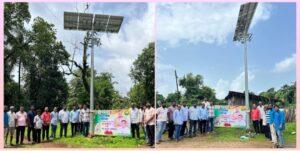 Read more about the article नेमळे येथे युवा नेते संदीप गावडे यांच्या हस्ते हायमास्टचे उद्घाटन