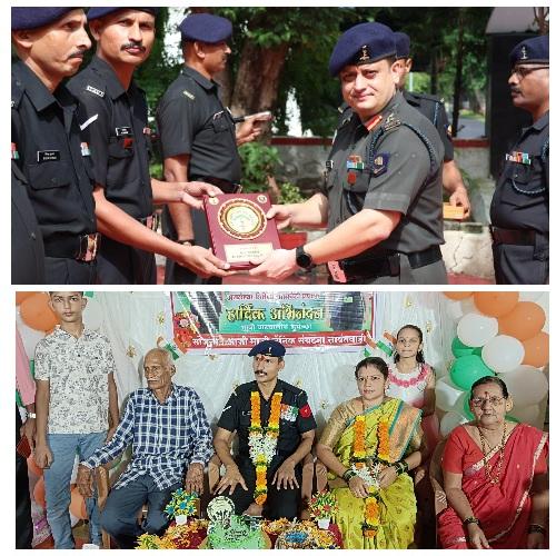 You are currently viewing १६ वर्षांची सैनिकी सेवा पूर्ण करून ‘लान्स नायक’ संदेश पालकर सेवानिवृत्त; आजही २९ जणांच्या संयुक्त कुटुंबात जपतोय कुटुंबसंस्थेचा वारसा