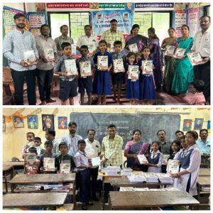 Read more about the article भाजपा च्या माध्यमातुन सावंतवाडी येथील जिल्हापरिषद शाळा क्र. ६ व वि. स. खांडेकर महाविद्यालय भटवाडी मध्ये मोफत वह्या वाटप संदिप गावडे यांचा उपक्रम