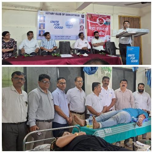 You are currently viewing स्वर्गीय रो. बाळभाई बांदेकर स्मरणार्थ आयोजित ‘महा रक्तदान शिबिराला उत्स्फूर्त प्रतिसाद’