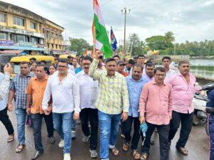 Read more about the article सावंतवाडी येथे भव्य दिव्य तसेच असंख्य नागरिकांच्या उपस्थितीत तिरंगा यात्रा संपन्न…