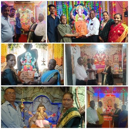 You are currently viewing अतुल बंगे दाम्पत्याने हुमरमळा वालावल गावातील प्रत्येक घरी गणपती पुजन साहीत्य भेट देऊन याहीवर्षि सेवा बजावली!