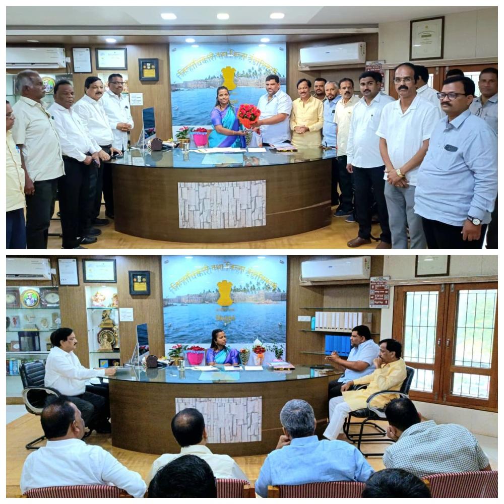 You are currently viewing शिवसेना उद्धव बाळासाहेब ठाकरे शिष्टमंडळाने नूतन जिल्हाधिकारी तृप्ती धोडमिसे यांचे केले अभिनंदन