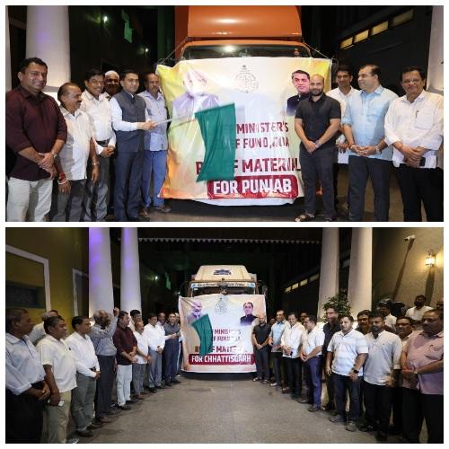 You are currently viewing पंजाब आणि छत्तीसगडमधील पूरग्रस्तांसाठी गोवा सरकारने दिला मदतीचा हात…