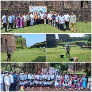 Read more about the article विजयदुर्ग किल्ल्यावर भव्य स्वच्छता मोहिम राबवली..