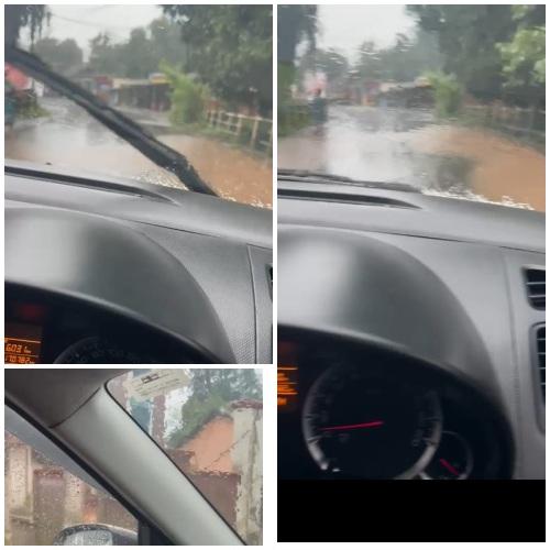 You are currently viewing फोंडाघाटमध्ये ग्रामपंचायत कार्यालयासमोर चिखलाचे पाणी; शाळकरी मुले व नागरिक हैराण