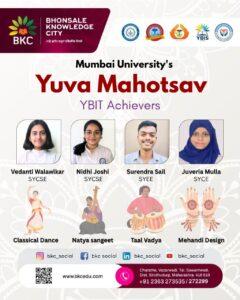 Read more about the article भोसले इन्स्टिट्यूट ऑफ टेक्नॉलॉजीच्या विद्यार्थ्यांचे मुंबई विद्यापीठाच्या युवा महोत्सवात सुयश….