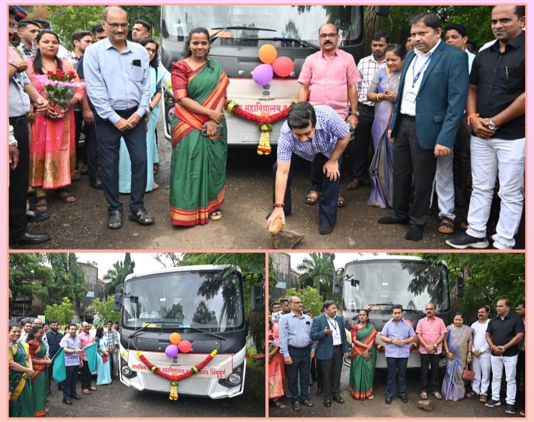 You are currently viewing पालकमंत्री नितेश राणे यांच्या हस्ते प्रशिक्षण व शैक्षणिक सेवेसाठीच्या बसचे लोकार्पण