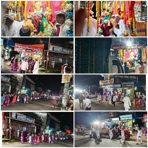 You are currently viewing कुर्ली वसाहतीत दुर्गा विसर्जन मिरवणुकीने उत्साहात संपन्न; हजारोंचा सहभाग