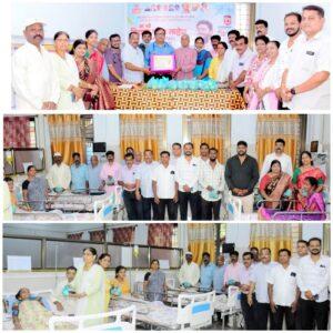 Read more about the article भाजप युवा नेते विशाल परब यांच्या वाढदिवसानिमित्त उपजिल्हा रुग्णालय वेंगुर्ले येथे रुग्णांसाठी वैद्यकीय साहित्य व फळांचे वाटप