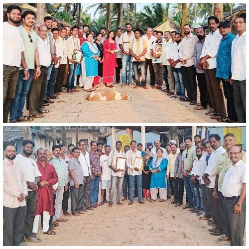 You are currently viewing शिरोडा – वेळागर वाडीतील शूर नागरिकांचा भाजपा वतीने त्यांच्या घरी जाऊन “वीरता सन्मानपत्र” देऊन गौरव –