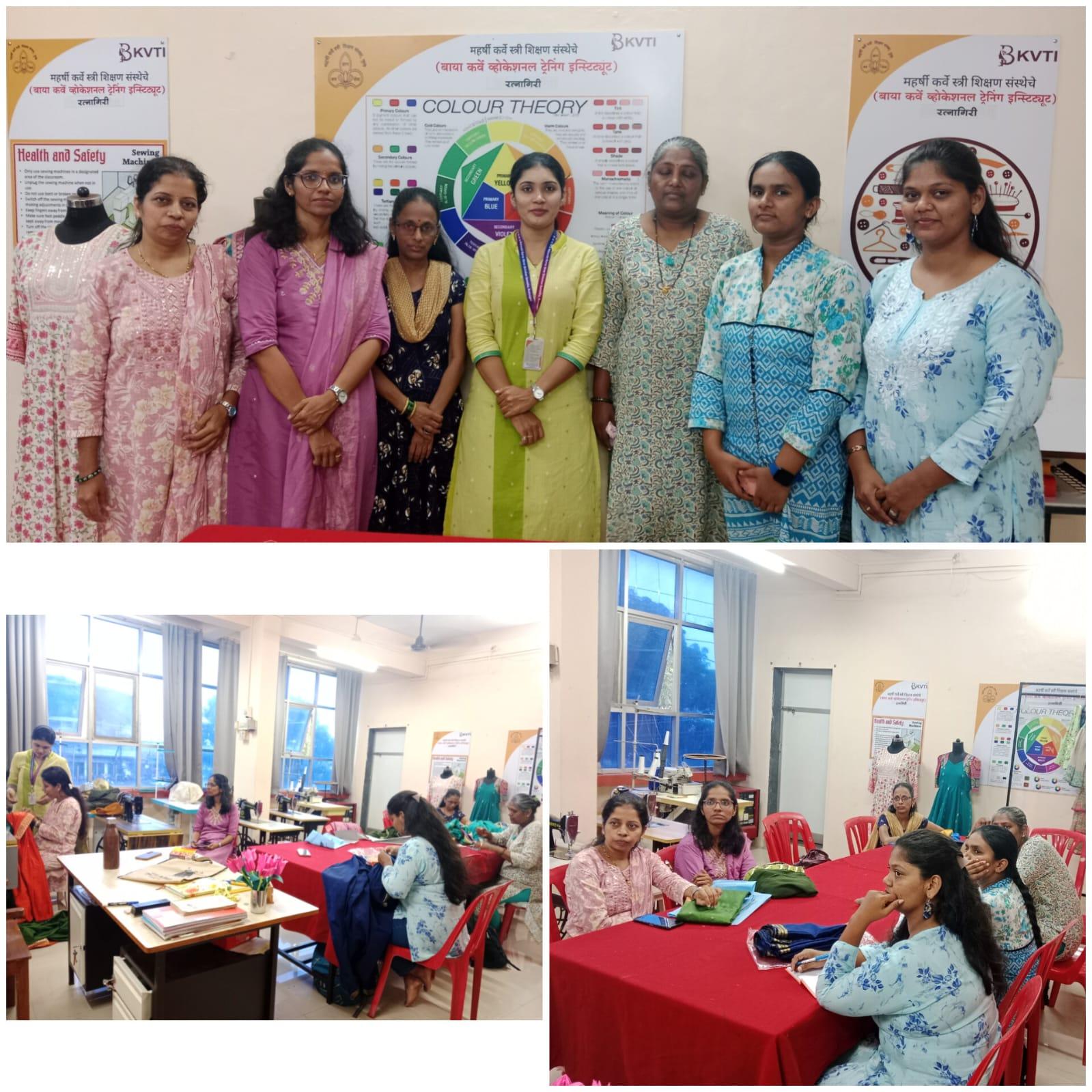 You are currently viewing हौसेला कौशल्याची जोड साडी स्टिचिंग वर्कशॉप संपन्न