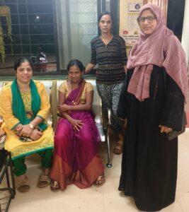 Read more about the article पहाटे दोन वाजता सामाजिक बांधिलकीच्या महिला पदाधिकाऱ्यांनी परप्रांतीय महिलेला दिला आधार.