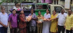 Read more about the article कचरावेचक महीला, घंटागाडी महिला व वृत्तपत्र विक्रेत्या महीलांची भाऊबीज.