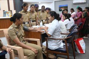 Read more about the article स्वस्थ नारी सशक्त परिवार अभियनांतर्गत महिला कर्मचाऱ्यांचे आरोग्य तपासणी शिबीर संपन्न