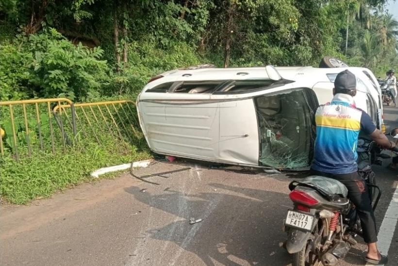 You are currently viewing पणदूर ओव्हरब्रिजवर भीषण अपघात