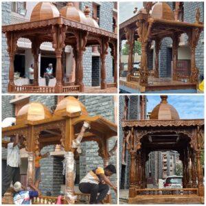 Read more about the article पंढरपूरच्या पांडुरंगाच्या लाकडी रथनिर्मितीचे काम अंतिम टप्प्यात
