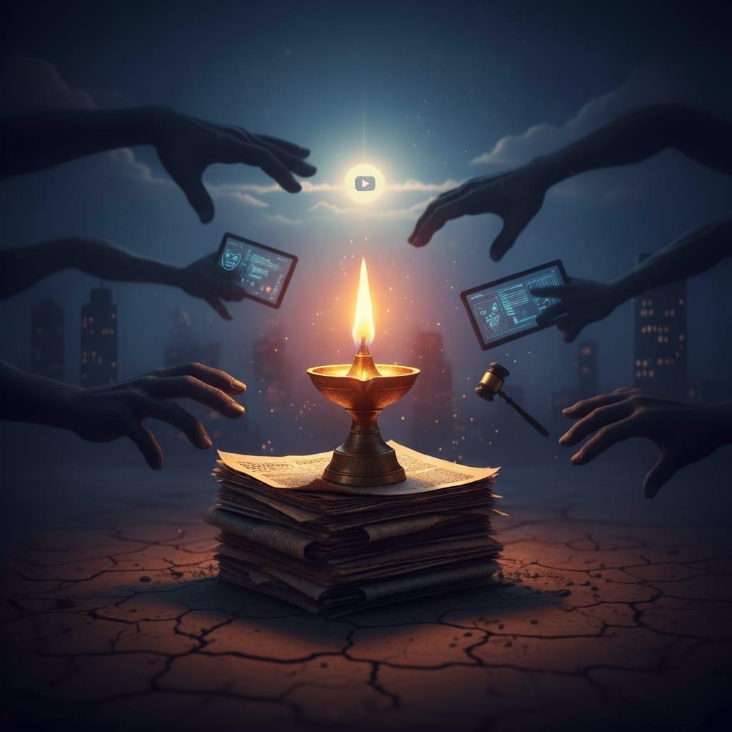 You are currently viewing सत्याचा दिवा आणि सावल्यांची लांबी — राष्ट्रीय पत्रकार दिनानिमित्त भारताच्या प्रसारमाध्यमांची वास्तविकता