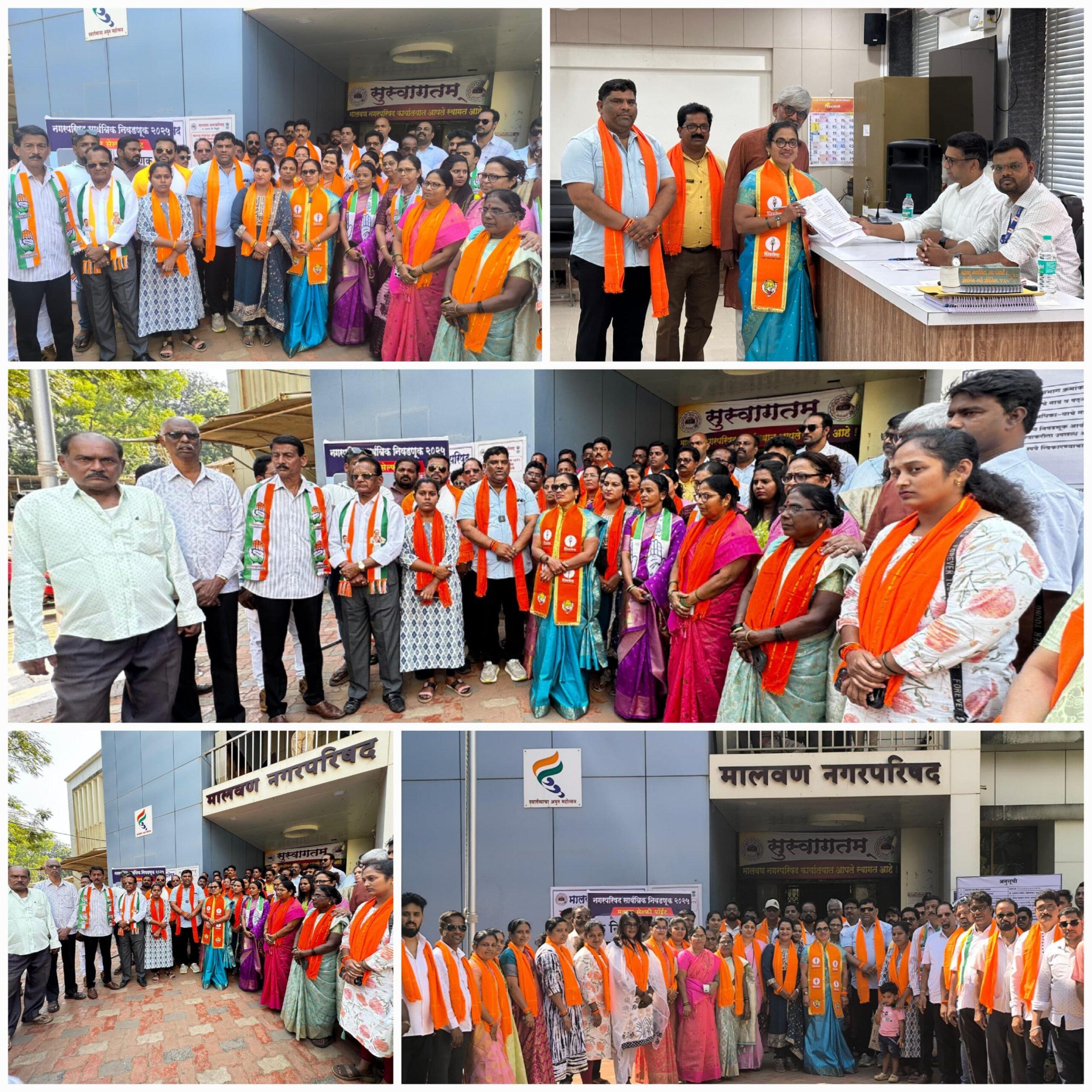 You are currently viewing शिवसेना उद्धव बाळासाहेब ठाकरे पक्षाने जोरदार शक्तिप्रदर्शन करत नगराध्यक्ष व नगरसेवकांचे अर्ज केले दाखल