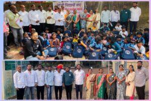 माजी विद्यार्थी संघाचा पूरग्रस्त विद्यार्थ्यांना कृतज्ञतेचा हात