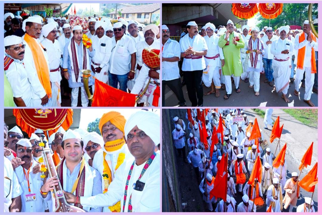 You are currently viewing दिंड्या–पताका, टाळ-मृदुंगाचा गजर… कणकवली झाली ‘विठ्ठलमय’!